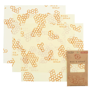 Beeswax Food Wrap Large 3 Pack