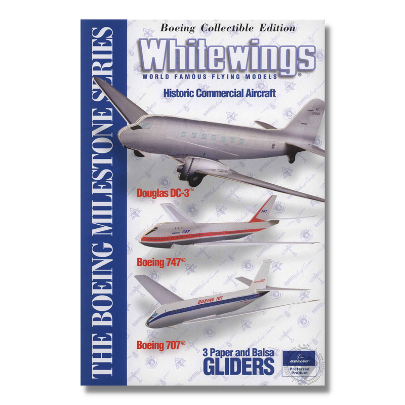 Whitewings Bi Planes set of 3 historic commercial aircraft for the Boeing aviation milestones series  designed by Dr. Y Ninomiya Ph.D. World famous gliders. Reap & Sow 