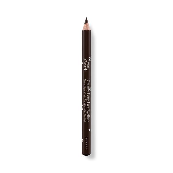 Creamy Long Lasting Eyeliner in color Dark Cacao. Its Natural, Vegan, Cruelty-Free, Gluten-Free and Non-Toxic