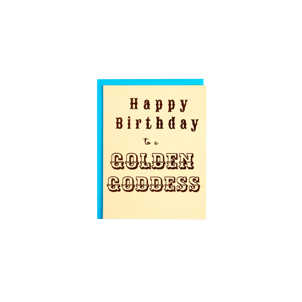 Birthday | Golden Goddess Greeting Card