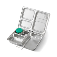Launch Planetbox stainless steel zero-waste lunchbox with compatible small dipper. Shop reap and sow
