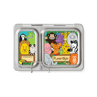 Planetbox stainless steel zero-waste shuttle lunchbox magnets. wild animals zoo animals madagascar. Shop reap and sow