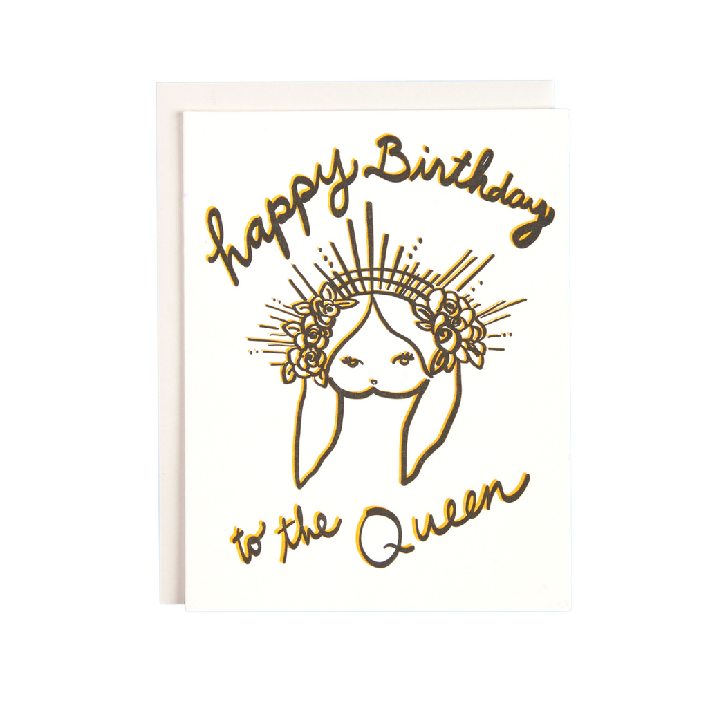Happy Birthday to the queen Bun with flower crown by Amador collective at Shop reap and sow dot com