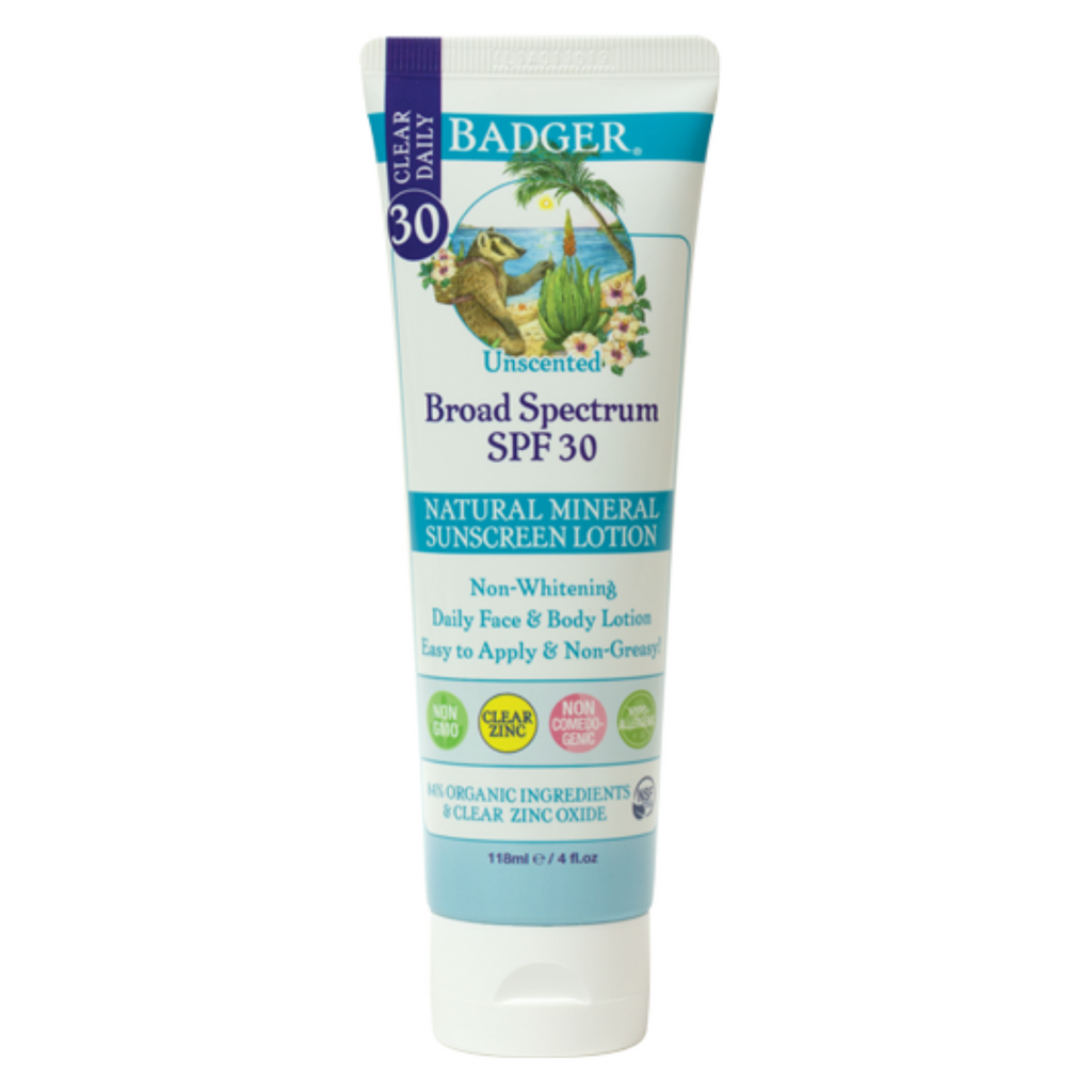 Clear Zinc Unscented Sunscreen Lotion SPF 30
