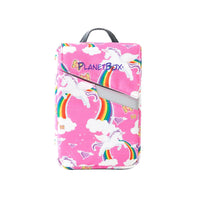 unicorn rainbows butterflies hearts on pink planetbox shuttle carry bag at reap and sow