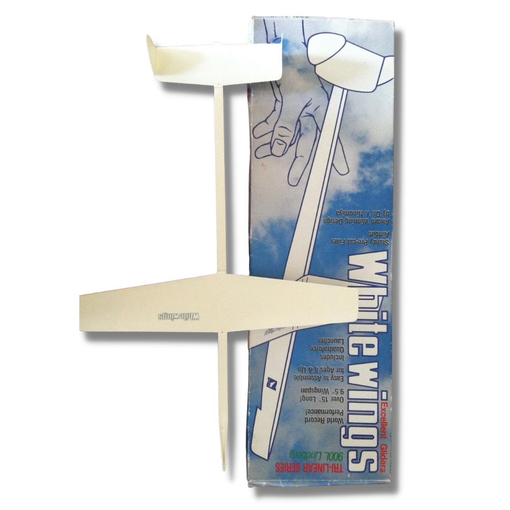 Whitewings lindberg 701 tri-linear series celebrates aviation.  designed by Dr. Y Ninomiya Ph.D. World famous gliders. Reap & Sow 