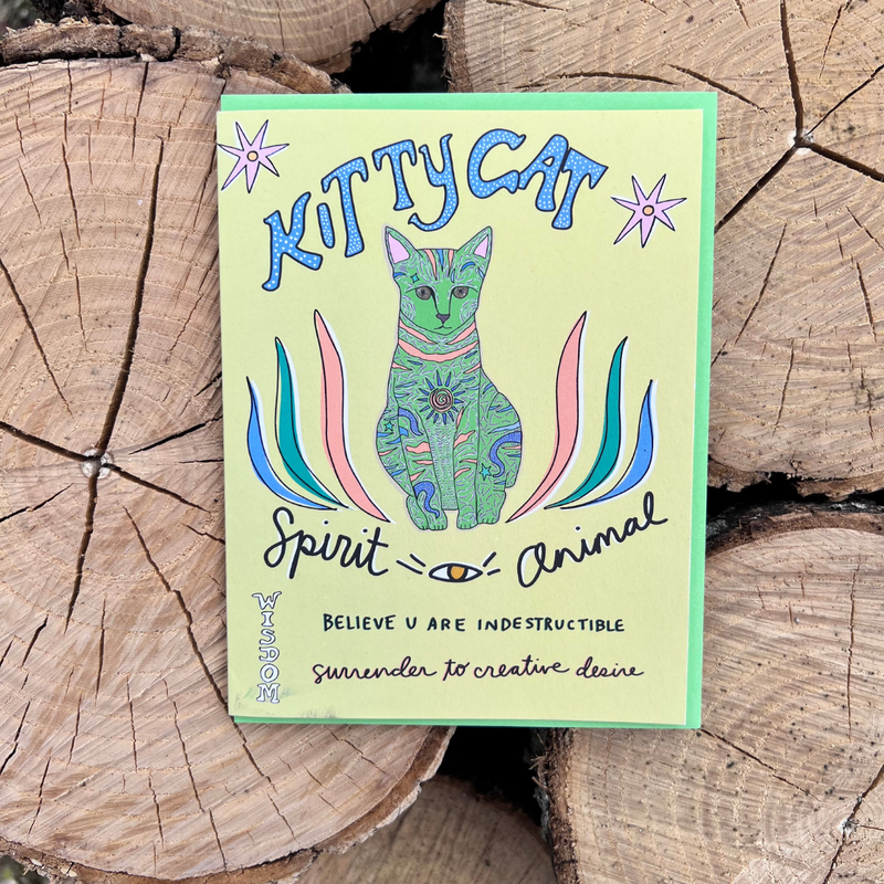 Spirit Animal | Kitty Cat Greeting Card
