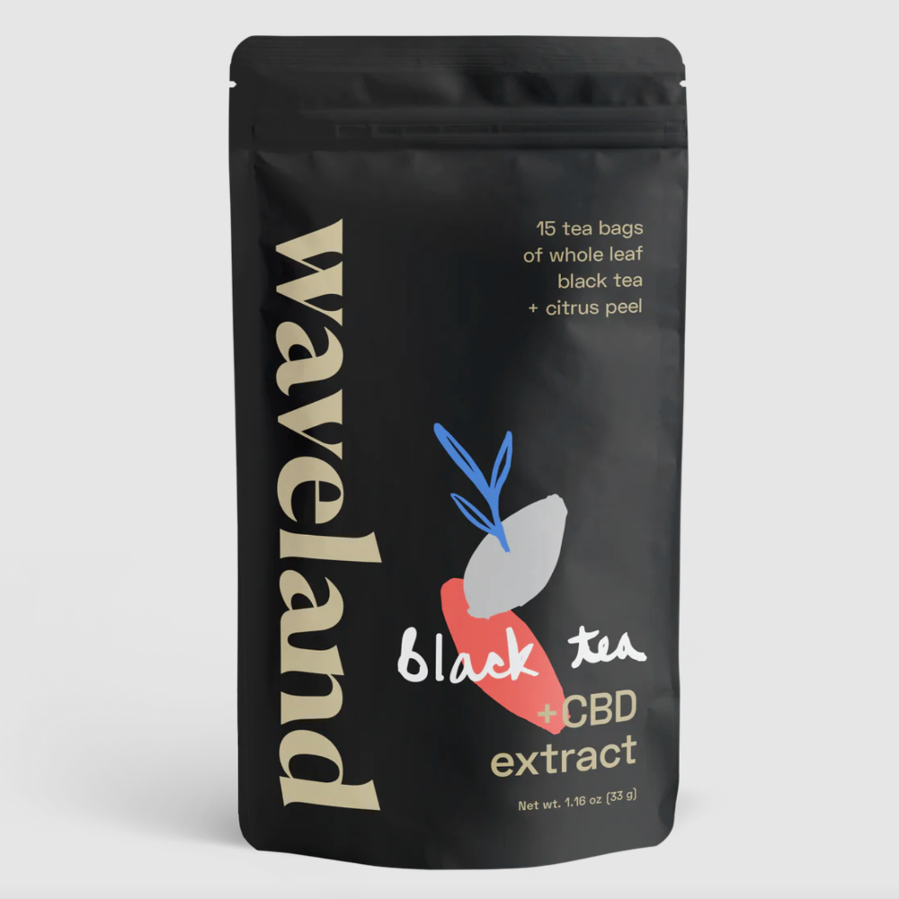 Waveland | Black Tea + Citrus Peel CBD Tea (15 Bags)