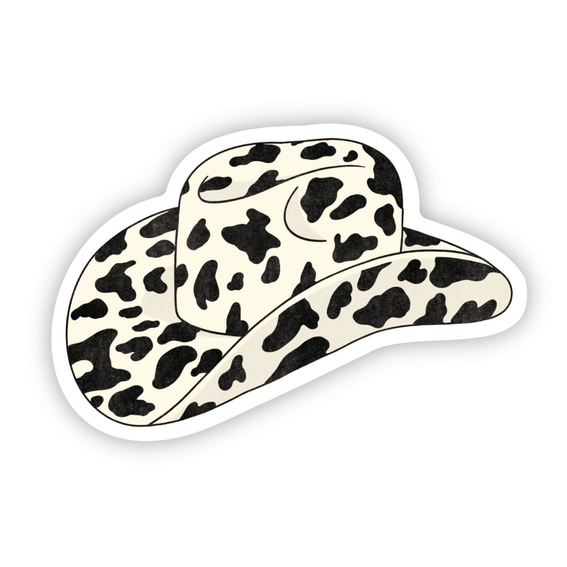Sticker | Cow Print Cowboy Hat