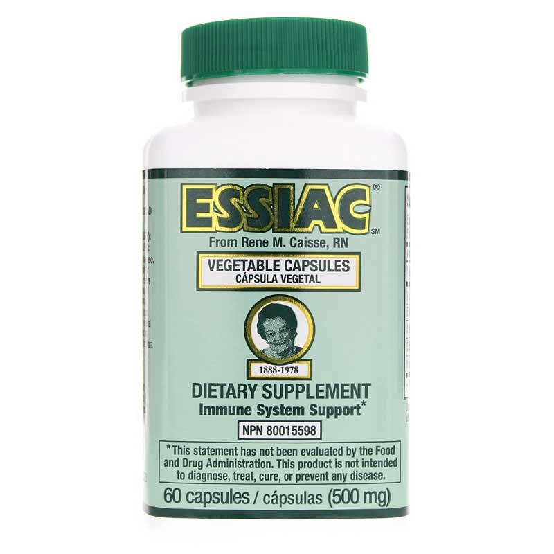 Essiac Vegetable capsules for immune system support. Dietary Supplement by Rene M Caisse, RN at Reap & Sow 