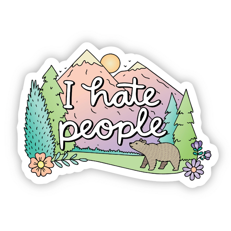 Sticker | I Hate People Nature