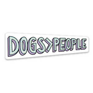 Sticker | More Dogs Less People