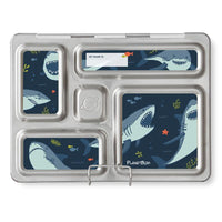 Planetbox stainless steel zero-waste ROVER lunchbox magnets. sharks. Shop reap and sow  