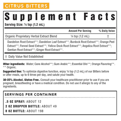 Citrus Bitters Supplement Facts urban moonshine at shop reap and sow tucson arizona