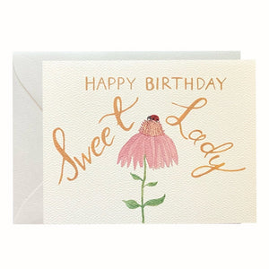 Birthday | Happy Birthday Sweet Lady Greeting Card